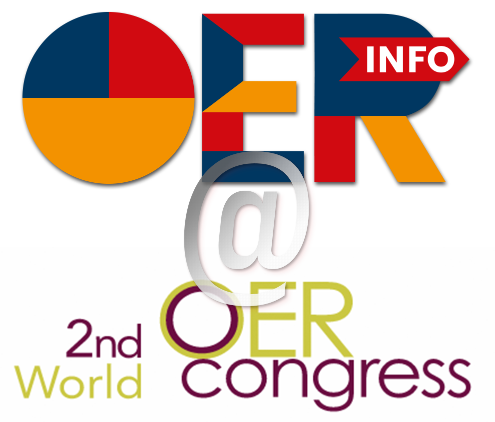 Logos von OERinfo und OER World Congress