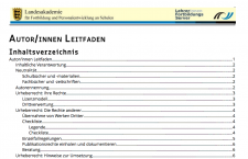 Screenshot Lehrerfortbildungsserver Baden-Württemberg, nicht unter einer freien Lizenz