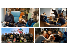 Collage mit Fotos vom HackathOERn