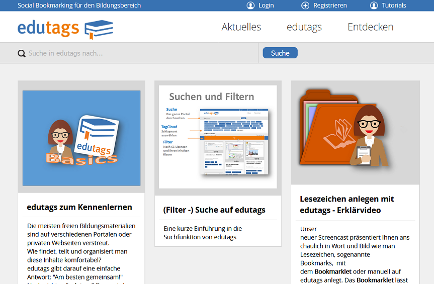 Screenshot Online-Tool edutags