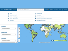 Oberfläche der OER World Map mit den Funktionen unter dem Reiter "Ich"