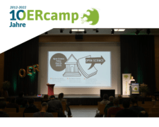 Thumpnail der Aufzeichnung vom OERcamp2022: Sandra Schön zur Keynote" OER-Strategie – und dann? Erfahrungen aus anderen Ländern"