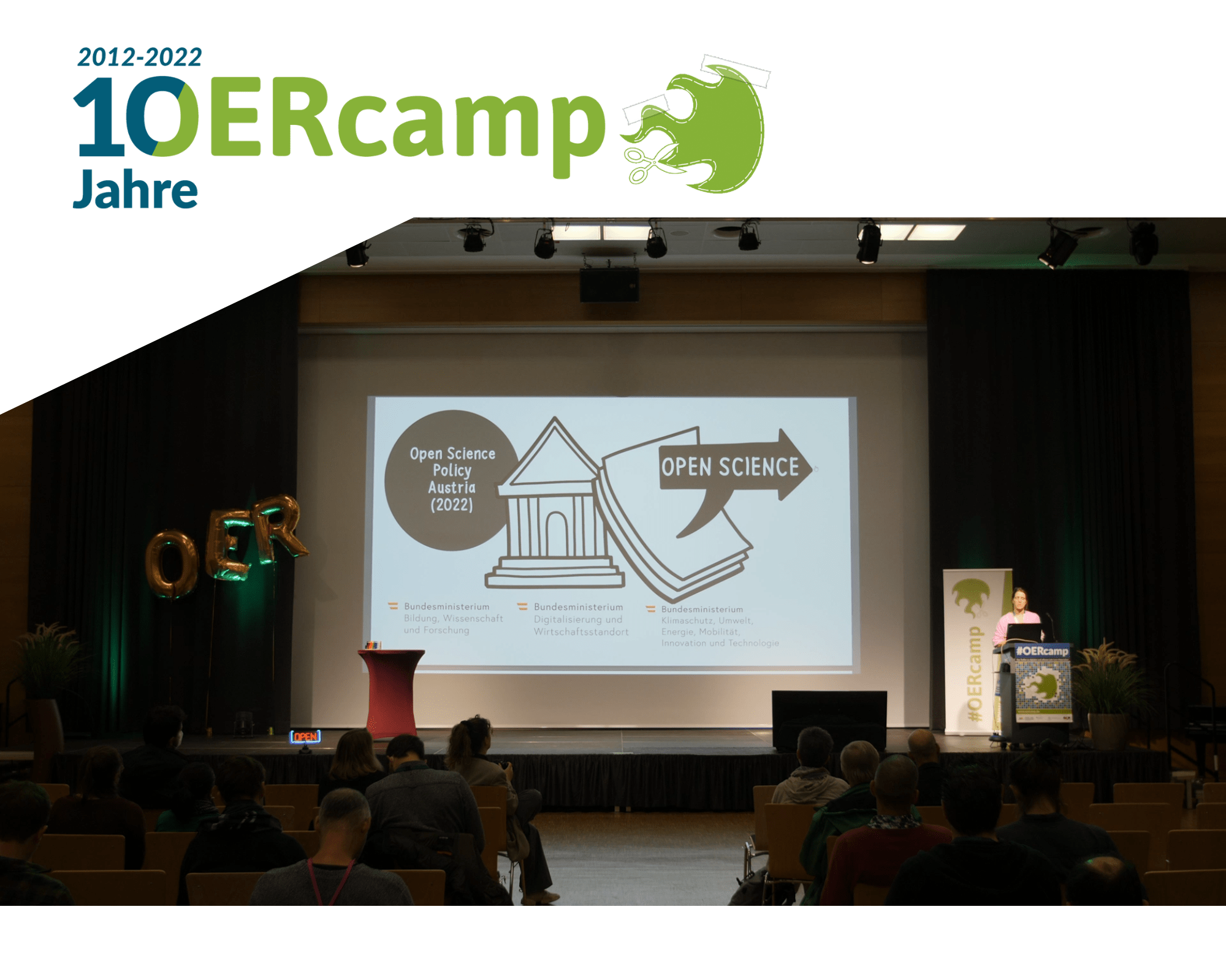 Thumpnail der Aufzeichnung vom OERcamp2022: Sandra Schön zur Keynote OER-Strategie – und dann? Erfahrungen aus anderen Ländern