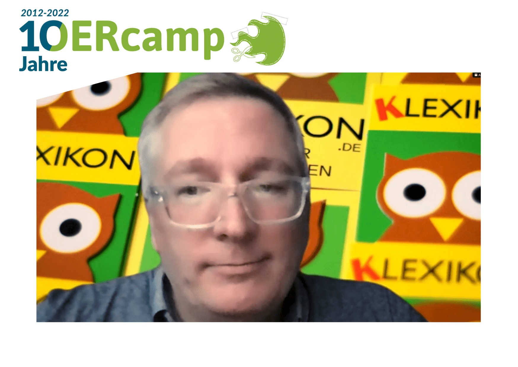 Thumpnail der Aufzeichnung vom OERcamp2022: Michael Schulte zur Online-Session 