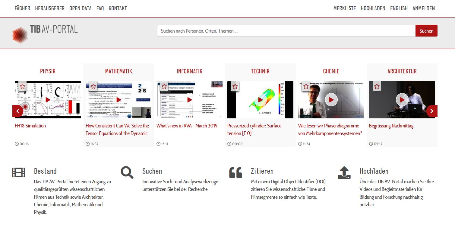 TIB AV-Portal, nicht unter freier Lizenz 